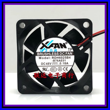 XFAN RDH6025B4-B76AE01 DC48V 0.18A 6025 6CM 2-Wire Cooling Fan