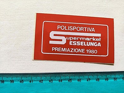 Aufkleber Polisportiva Esselunga 1980 Vintage Jahre 80 Alter Sticker Autocollant