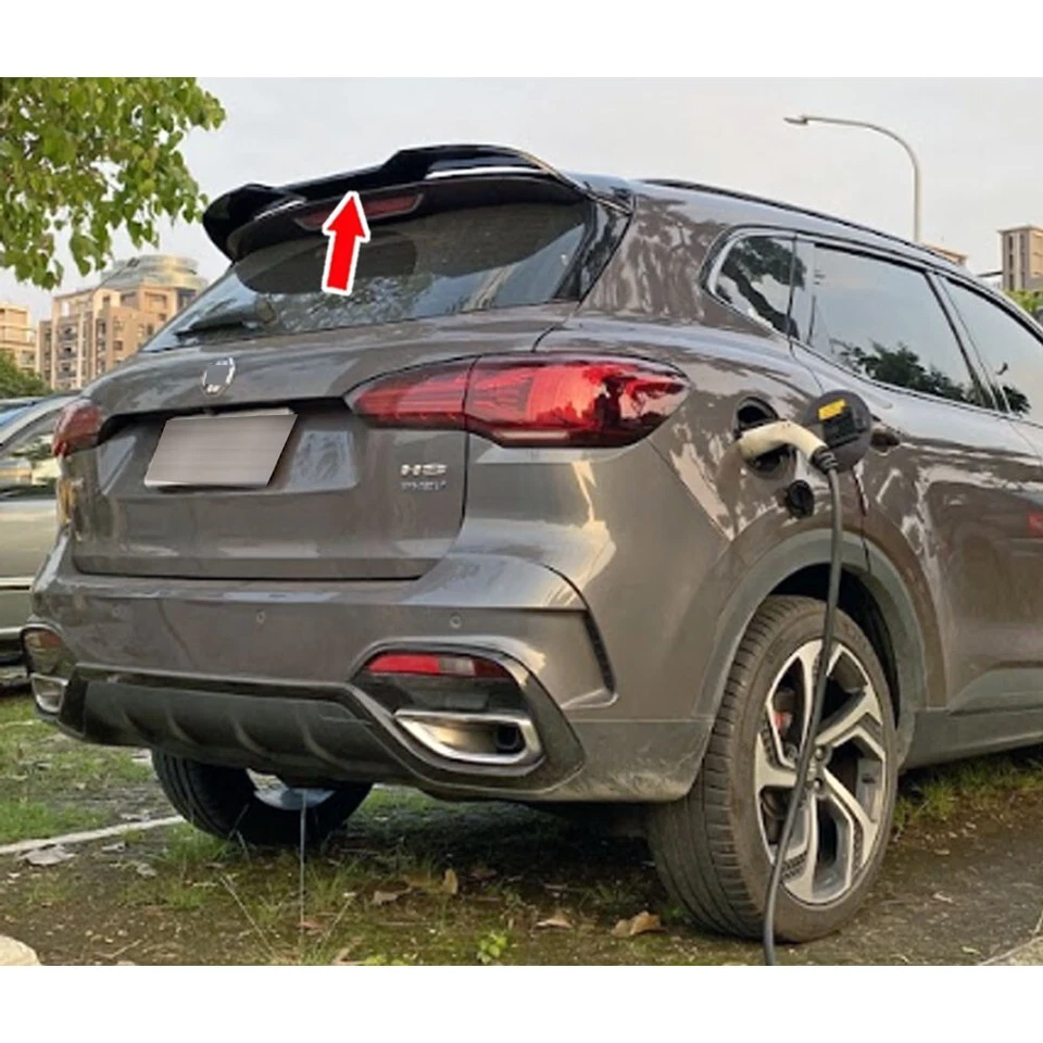 Matte Black ABS Fits MG HS AS23 SUV NEW Rear Trunk Spoiler Wing 19-23 Foto 3 de 4