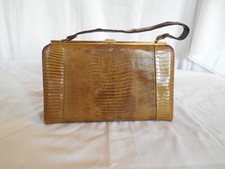 Mid Century Alligator purse