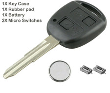 FOR Toyota RAV4 Yaris Corolla Camry  2 button remote key fob repair Kit TOY41 RP