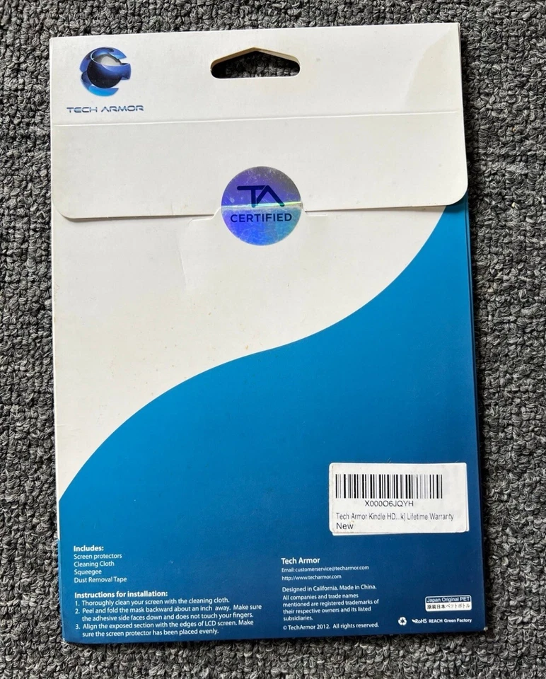 New TECH ARMOR Screen Protector For The Kindle Fire HDX 7" 3 Pack - Image 3 of 3