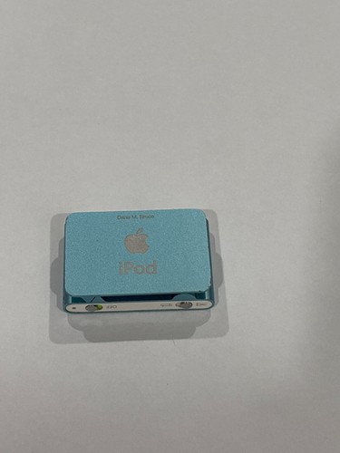 Apple iPod Shuffle 1GB MB228LL/A Light Blue 2nd Gen Used Tested Working - Picture 6 of 10