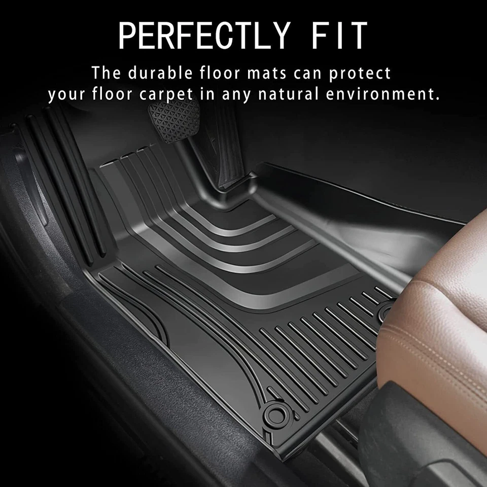 3x Car Floor Mats All Weather Carpet Liners For Mercedes-Benz C-Class 2015-2021 Foto 3 de 4