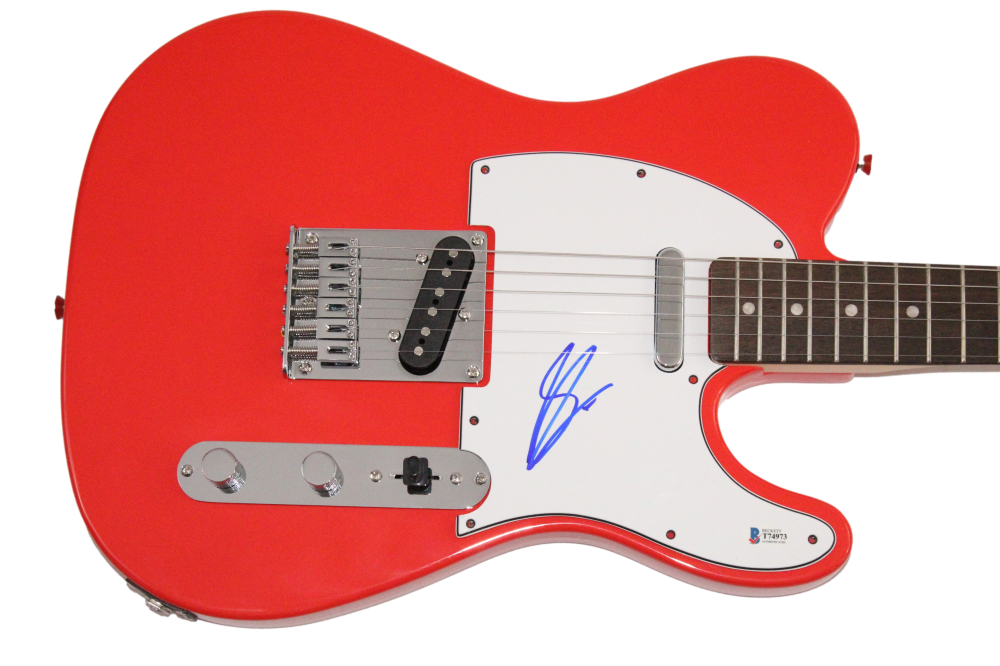 Shania Twain Signed Autograph Red Fender Electric Guitar The Woman in