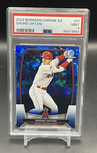 2023 Bowman Chrome Sapphire #67 Shohei Ohtani PSA 9 MINT Los Angeles Dodgers - Picture 1 of 3