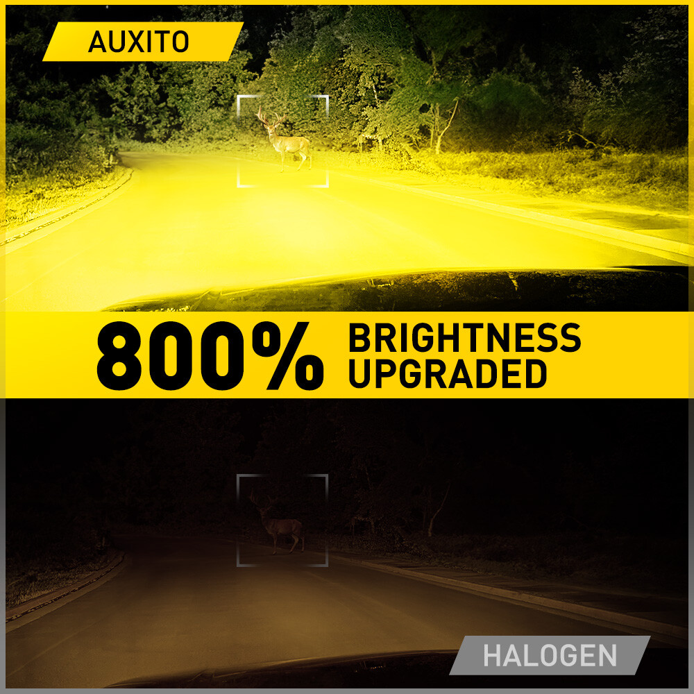 Dual Color H4 9003 Headlights LED Bulb Kit 200W Super Bright