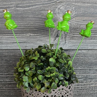 4er Set Blumenstecker Froschkonig Frosch Tischdeko Hochzeit