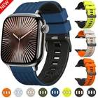For Apple Watch Ultra 4 3 Series 12 11 10 9 8 7 6 45/46/49mm Silicone Band Strap