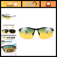 Men's Photochromic Polarized Driving Sunglasses - Transition Safety Eyewear, Day