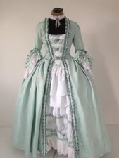 Women's Rococo Marie Antoinette Baroque Ball Gown Rococo Green Dress Princess