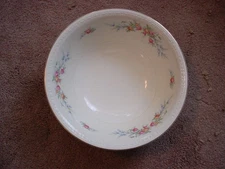 Homer Laughlin eggshell georgian pink flowers 8 1/2" serving bowl