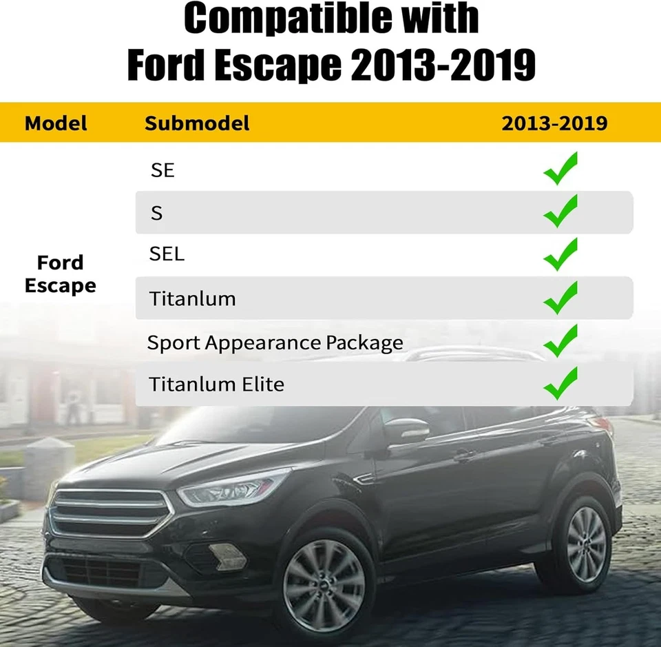 Jenofa-for 福特 Escape 2013 - 2019 脚垫全套 - 2013 - 2019  — 第 2/4 张图片