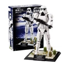 JQ1113 Stormtrooper Klemmbausteine Figur 43cm Sci-Fi Soldat großes Display