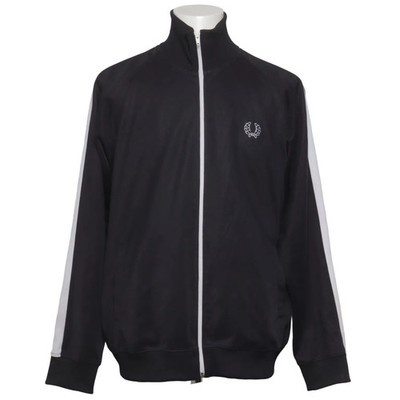 Fred Perry, Trainingsjacke, Herren, Größe: XL, Schwarz/Weiß #alF