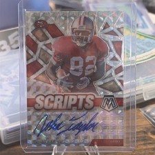 2021 Mosaic Scripts John Taylor Autograph #S-JT San Francisco 49ers