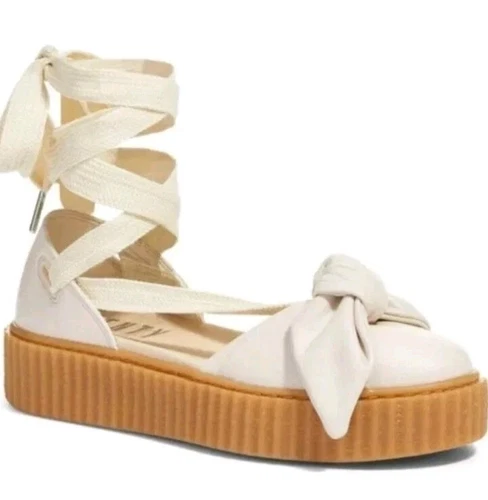 Puma X Fenty By Rihanna sandalo donna fiocco creeper rosa avena (365794 02) taglia 9