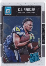 2016 CJ Prosise Donruss Optic Rated Rookie White    RC     #154 (A5628)