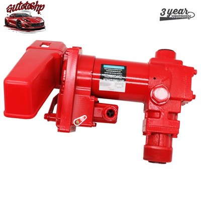 Rotary Vane Fuel Gas Transfer Pump 15GPM 12V Cast Iron Heavy Duty Fuel Pump