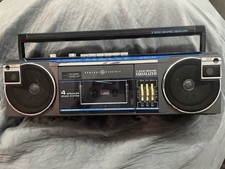 General Electric Radio Cassette Equalizer Boombox Player NO.3-5625A Tested/VIDEO