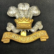 10th Royal Hussars - Original WW2 British Army Cap Badge