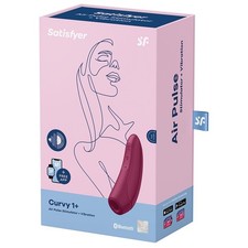 SATISFYER CURVY 1 ROSE RED APP- ORIGINAL  AIR PRESSURE STIMULATION  + VIBRATIONS