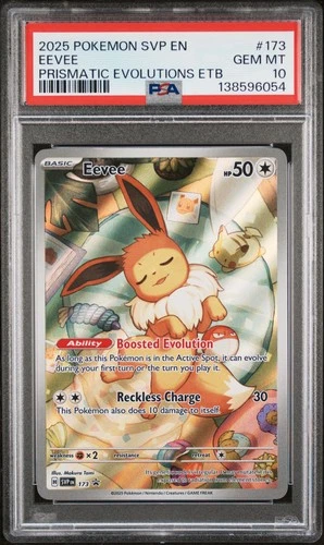 2025 POKEMON SVP EN-SV BLACK STAR PROMO #173 EEVEE PSA 10