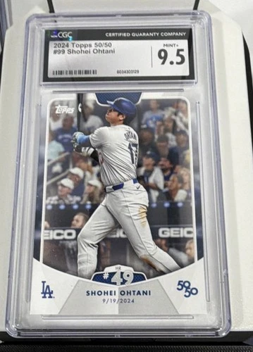 Topps 2024 50/50 Shohei Ohtani HR #49 #99 CGC 9.5 Los Angeles Dodgers Card