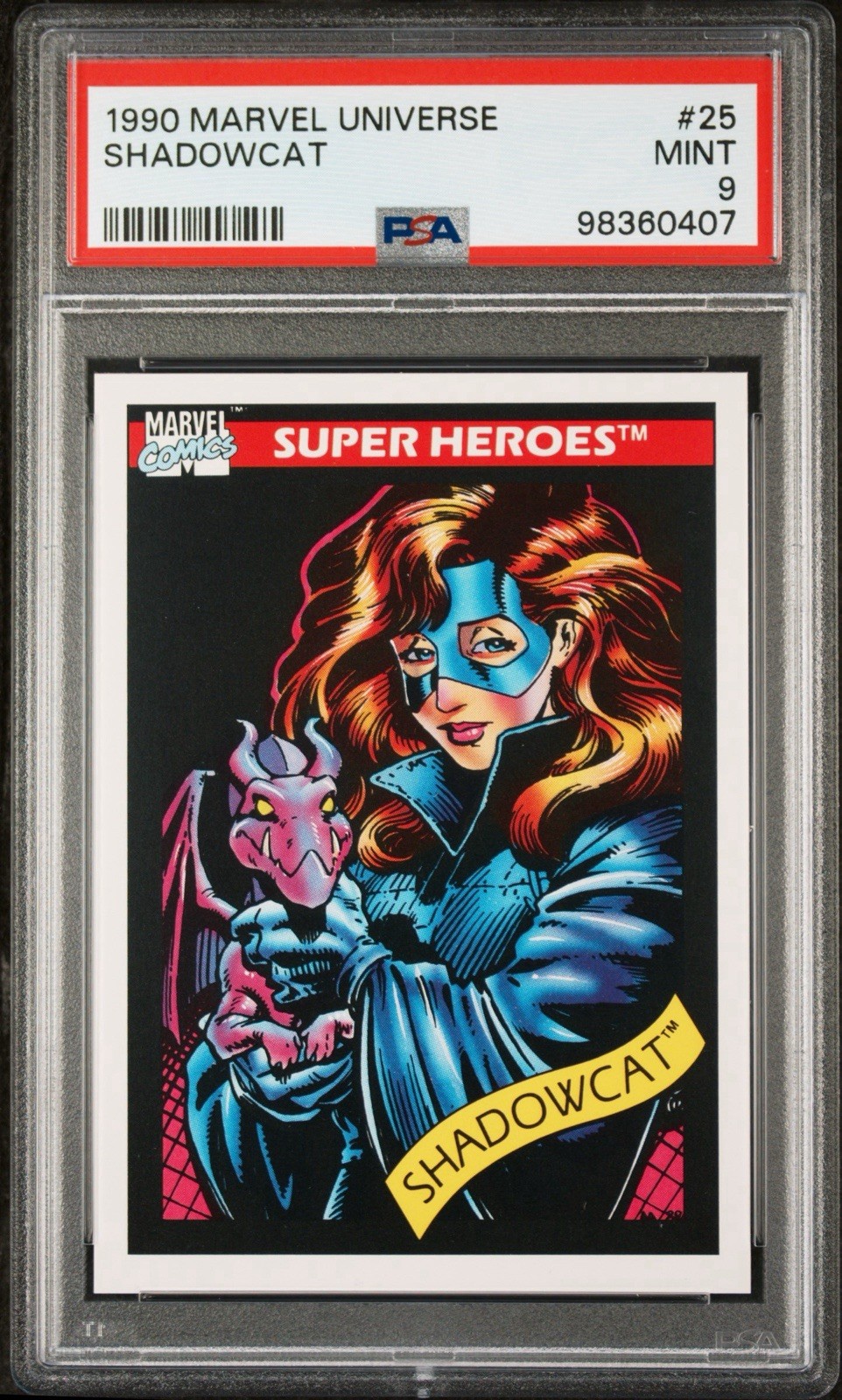 1990 Impel Marvel Universe #25 Shadowcat PSA 9 Mint