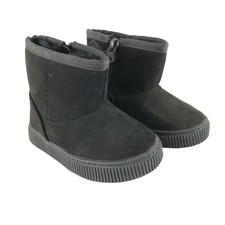 Cat  Jack Toddler Boys Arias Winter Boots Zipper Faux Fur Lined Black 5