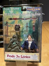 NEW LOTR Middle-Earth Toys Frodo In Lorien Action Figure 1998 Toy Vault Hobbit