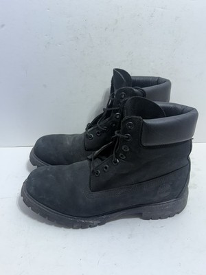 Timberland 6 Inch Waterproof Boots Mens 9.5 M Black Nubuck Lace Up Insulated