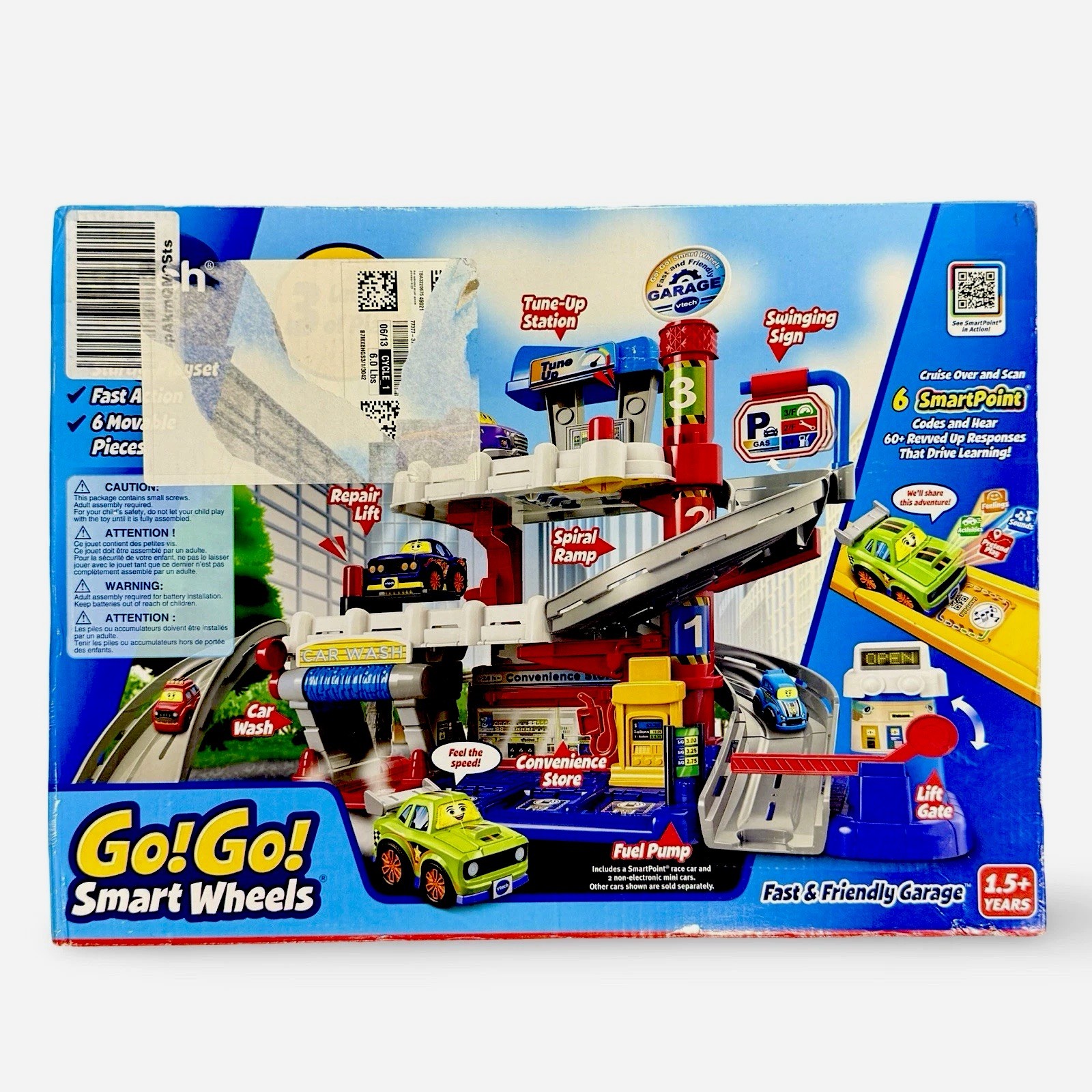 V Tech Go! Go ! Smart Wheels Fast and Friendly Garage New Op