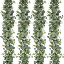 5 Pcs Fake Greenery 180cm, Artificial Eucalyptus Vine for Home Wedding Decor