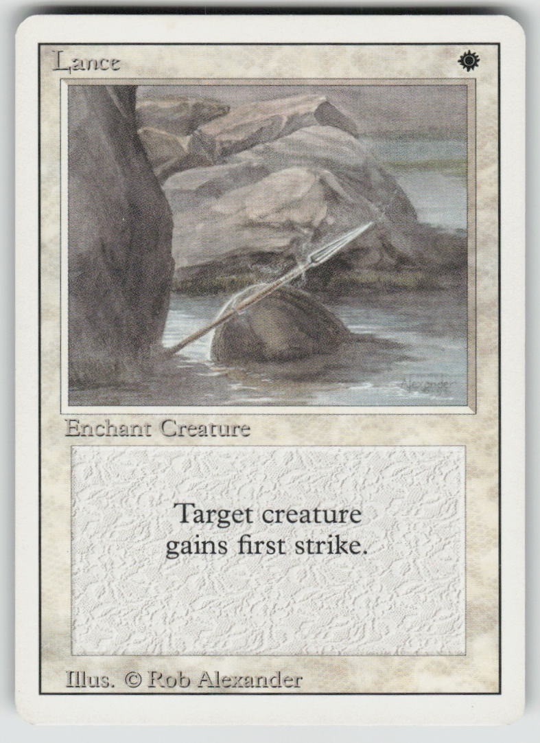 Lance Revised Edition Magic: The Gathering TCG Lightly Played
