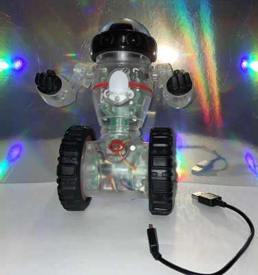 MiP WowWee STEM Toy Robot Transparent Clear USB Tested Works Great connect App.