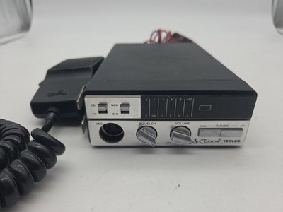 Vintage Cobra 19 Plus CB PA Base Radio w/ Cobra Mic - Citizen Band - TESTED WORK