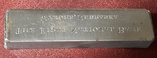 Vintage First National Bank Metal Printers Plate