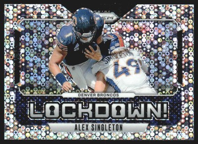 2024 Panini Prizm Lockdown No Huddle Alex Singleton #5 JW1-2