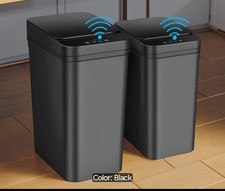 Touchless Smart Trash Can Set 2.2 and 4 Gal Motion Sensor black