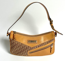 Christian Dior Shoulder Bag Columbus Trotter Brown Street Chic Tan Vintage