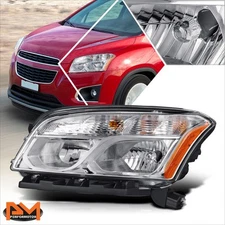 For 15-16 Chevy Trax OE Style Left Side Headlight Chrome Housing Amber Corner