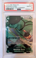 2025 RORONOA ZORO - PSA 10 - ONE PIECE TOURNAMENT PACK VOLUME 3 WINNER - 019