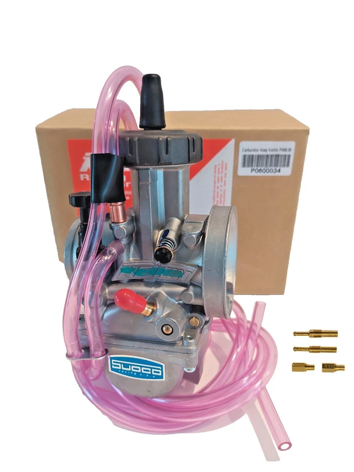 Carburador 38 mm PWK Keihin Airstriker para CR250 Honda Dirtbike CR250R pre jetted Foto 2 de 4