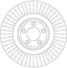 2x Brake disc Vented DF6146S TRW for JAGUAR XF I XK II Coupe XK II Convertible