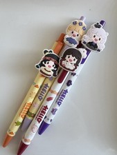 Cute Girls Gel Pen Set of 4 Black Ink 0.5mm
