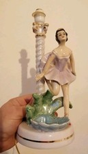 Antica Lampada Tavolo Ceramica prob. Capodimonte Anni 40