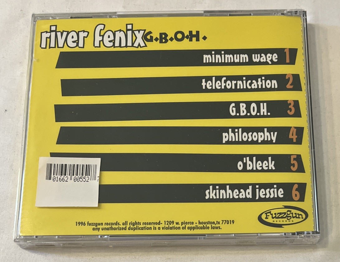 G.B.O.H. * by Riverfenix (CD, May-1999, Fuzzgun Records) New