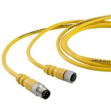 Dual Key Micro-Link Cable Assembly, PVC Braided, Male/5 pole, 12', 22 AWG