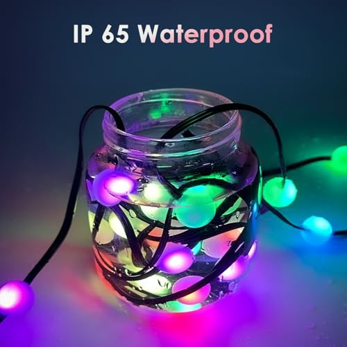 Color Changing LED String Lights, 16.5Ft Smart RGB LED Twinkle String Lights - Picture 4 of 8